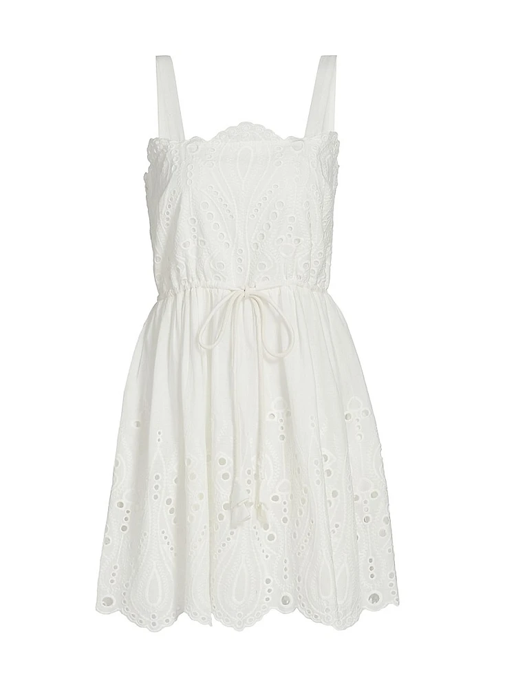 Cosette Eyelet Cotton Minidress