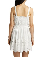 Cosette Eyelet Cotton Minidress