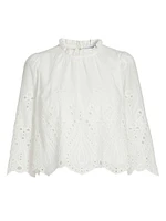 Fontaine Eyelet Cotton Top