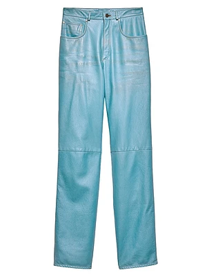 Five-Pocket Nappa Leather Pants