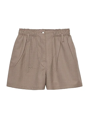 Mouliné Wool Shorts