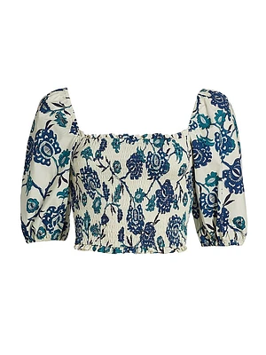 Cyra Smocked Top