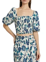 Cyra Smocked Top