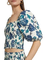 Cyra Smocked Top