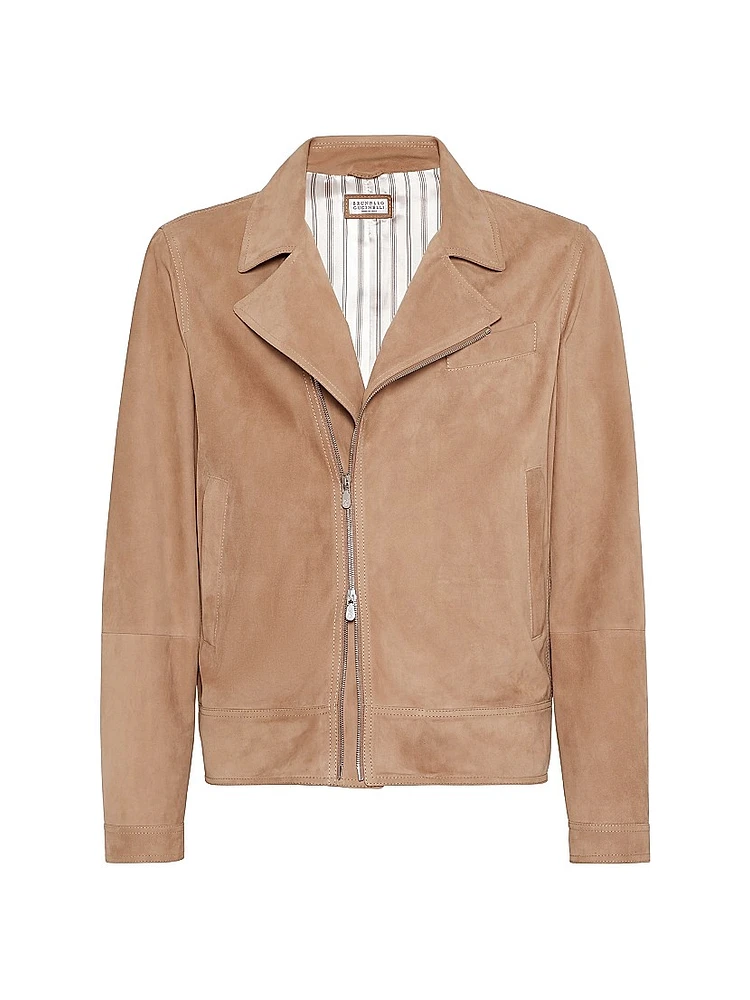 Suede Biker Jacket