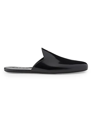 Brushed Leather Slippers