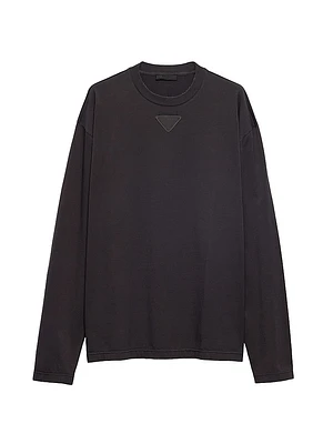 Long-Sleeved Cotton T-Shirt