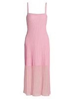 Sheer Knit Cami Dress