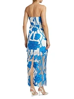 Magnolia Floral Embroidered Maxi Dress