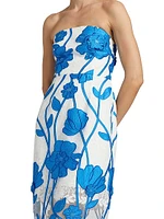 Magnolia Floral Embroidered Maxi Dress