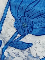 Magnolia Floral Embroidered Maxi Dress