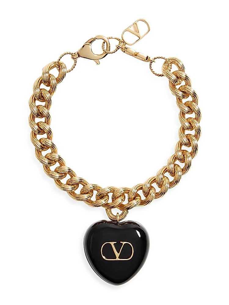 Coeur Royal Metal and Enamel Bracelet