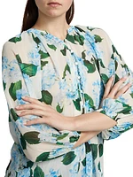 Teagan Floral Dolman-Sleeve Blouse