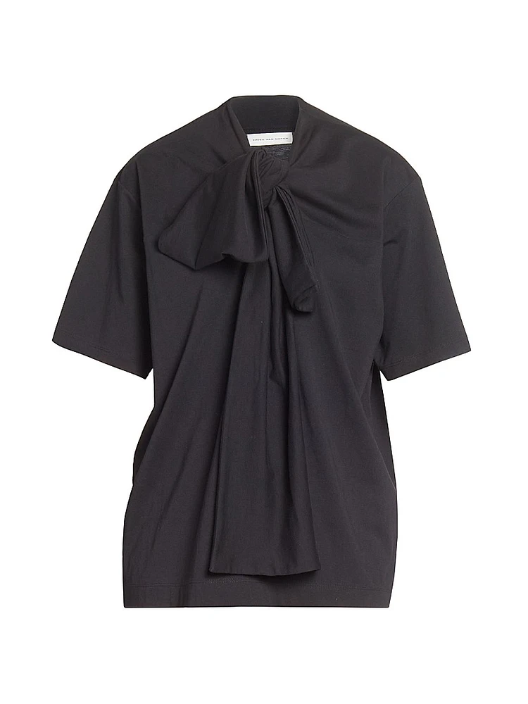 Knotted Scarf T-Shirt