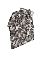 Crunch Printed Scarf Balloon Top