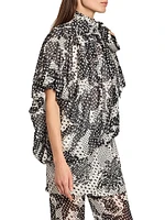 Crunch Printed Scarf Balloon Top