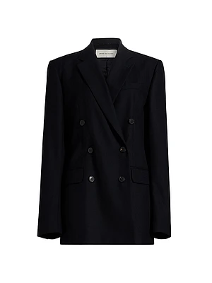 Double-Breasted Wool Blazer