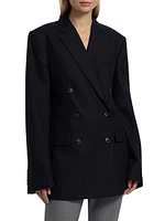 Double-Breasted Wool Blazer
