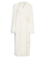 Rivla Fringed Faux Fur Coat