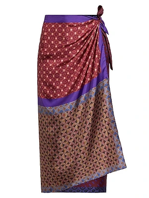 Scarfy Silk Skirt