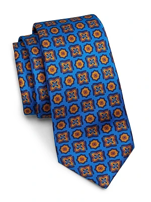 Geometric Silk Tie