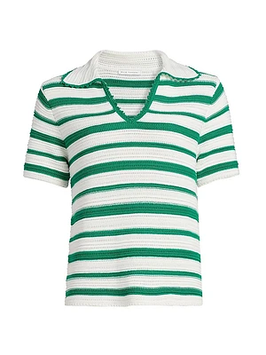 Harlow Striped Polo Top