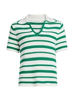 Harlow Striped Polo Top