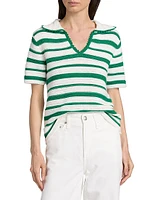 Harlow Striped Polo Top