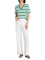 Harlow Striped Polo Top