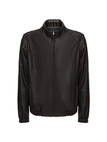 Men's Light Nappa Leather Reversible Jacket