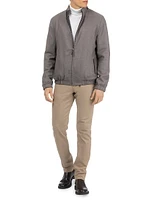 Men's Light Nappa Leather Reversible Jacket