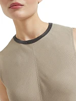 Viscose and Linen Fluid Twill Dress