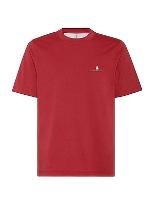 Cotton Jersey T-Shirt with Print