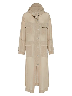 Cotton Organza Duster Coat