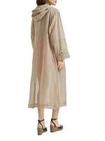 Cotton Organza Duster Coat