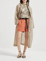 Cotton Organza Duster Coat