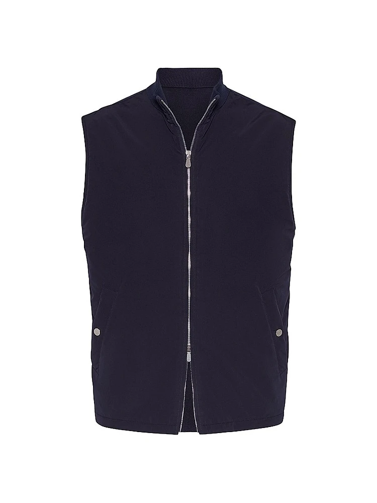 Water Resistant Microfiber and Cotton Knit Vest