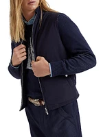 Water Resistant Microfiber and Cotton Knit Vest