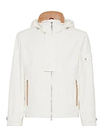 Water Resistant Techno Cotton Gabardine Outerwear Jacket