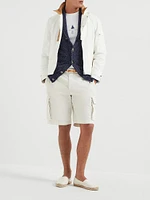 Water Resistant Techno Cotton Gabardine Outerwear Jacket