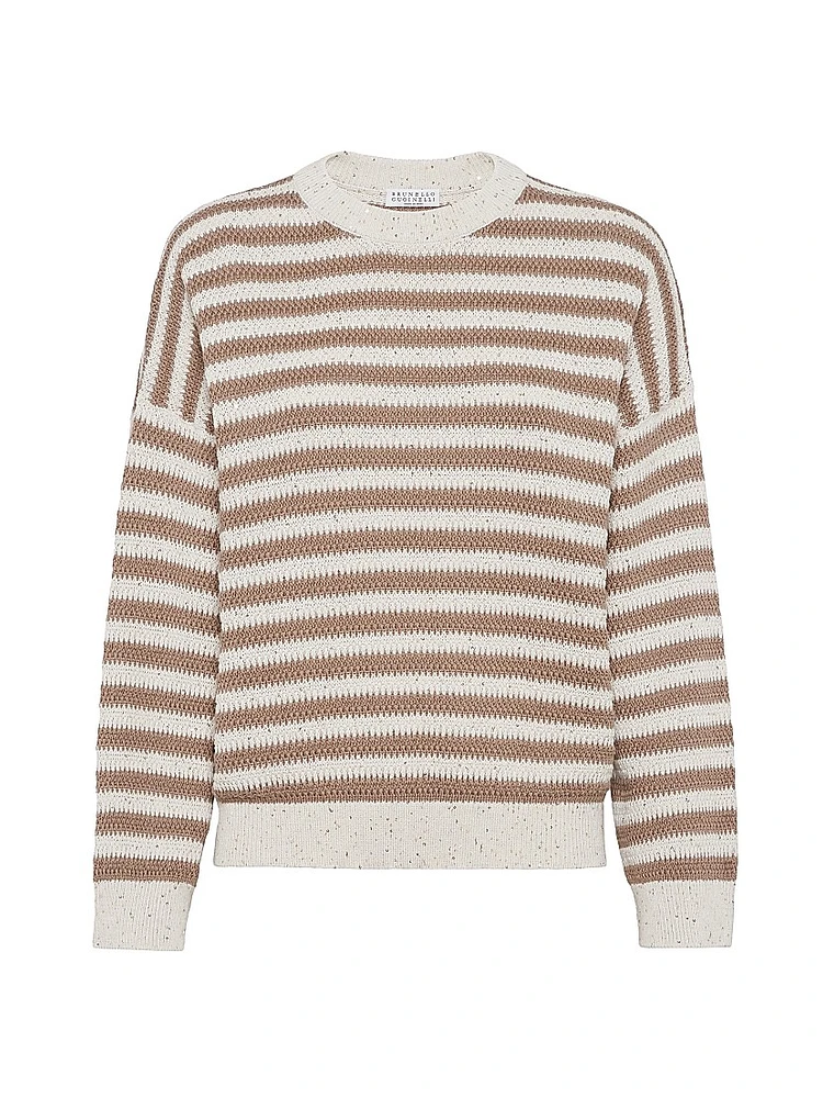 Striped Dazzling Cotton Sweater