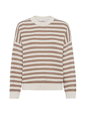 Striped Dazzling Cotton Sweater