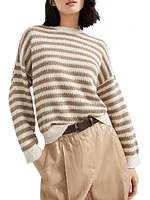 Striped Dazzling Cotton Sweater
