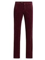 Corduroy Tapered-Leg Trousers