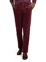 Corduroy Tapered-Leg Trousers