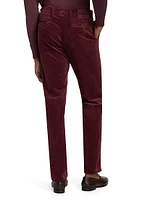 Corduroy Tapered-Leg Trousers