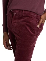 Corduroy Tapered-Leg Trousers