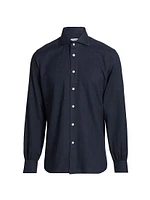 Cotton Button-Front Shirt
