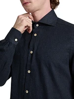 Cotton Button-Front Shirt