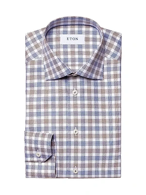 Classic-Fit King Twill Check Button-Front Shirt